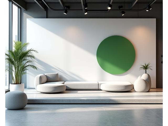 Modern minimalist styling with clean lines and neutral colors