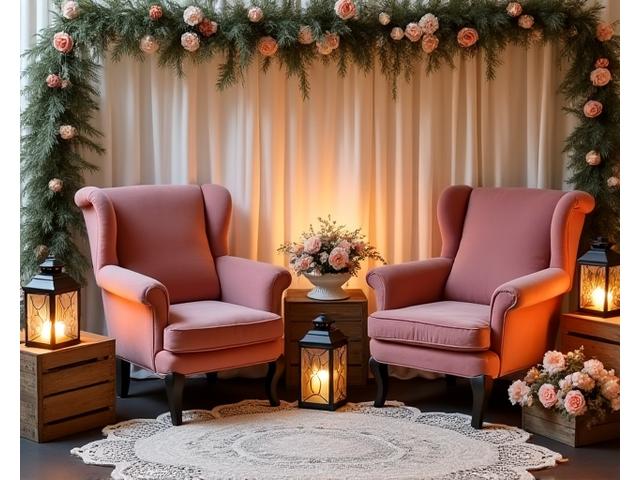 Vintage celebration styling with antique pieces and rustic accessories